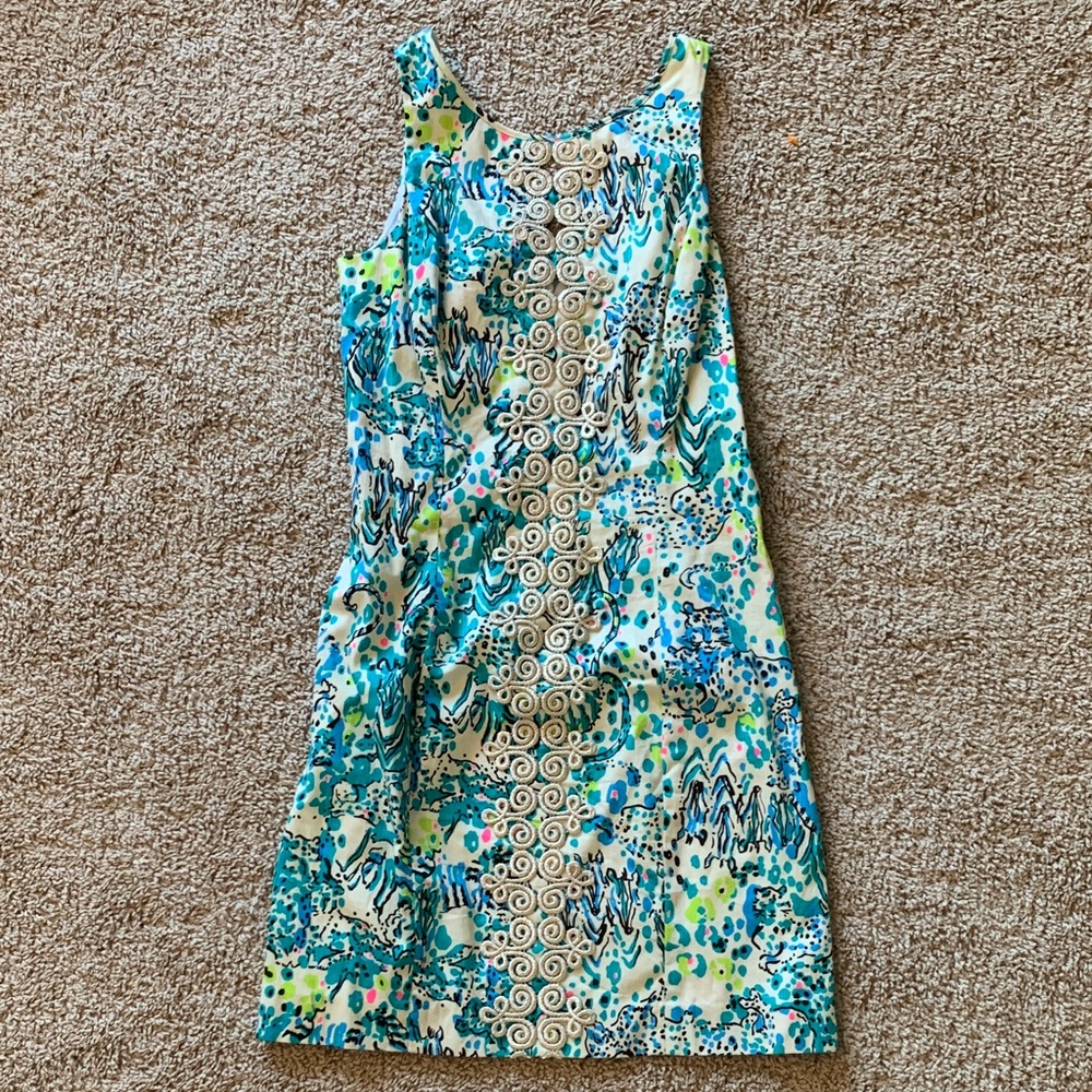 Lilly Pulitzer Multicolor Patterned Dress with Tigers